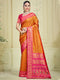Deeva Sarees Light Orange Silk Saree